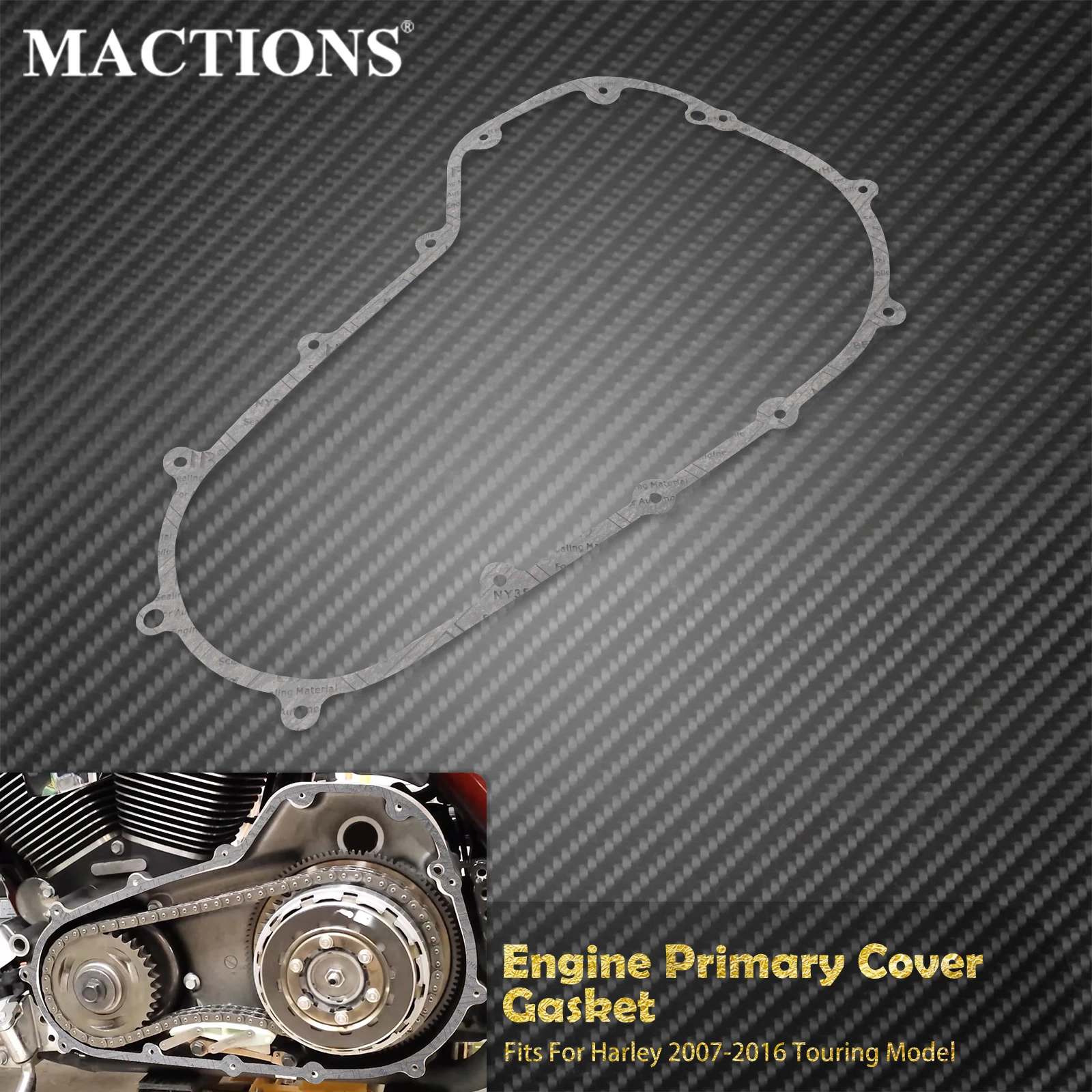 Motorcycle Engine Primary Cover Gasket For Harley Touring Road King Electra Street Glide CVO Ultra Limited FLHTK FLHX FLHR FLTRX
Motorcycle Engine Primary Cover Gasket For Harley Touring Road King Electra Street Glide CVO Ultra Limited FLHTK FLHX FLHR FLTRX
