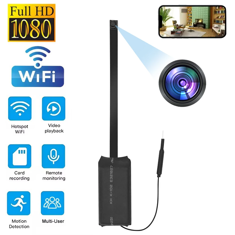 HD 1080P Mini WIFI Camera Surveillance Camera With WiFi Motion Detection Remote View Security Protection Video Recorder Security
HD 1080P Mini WIFI Camera Surveillance Camera With WiFi Motion Detection Remote View Security Protection Video Recorder Security