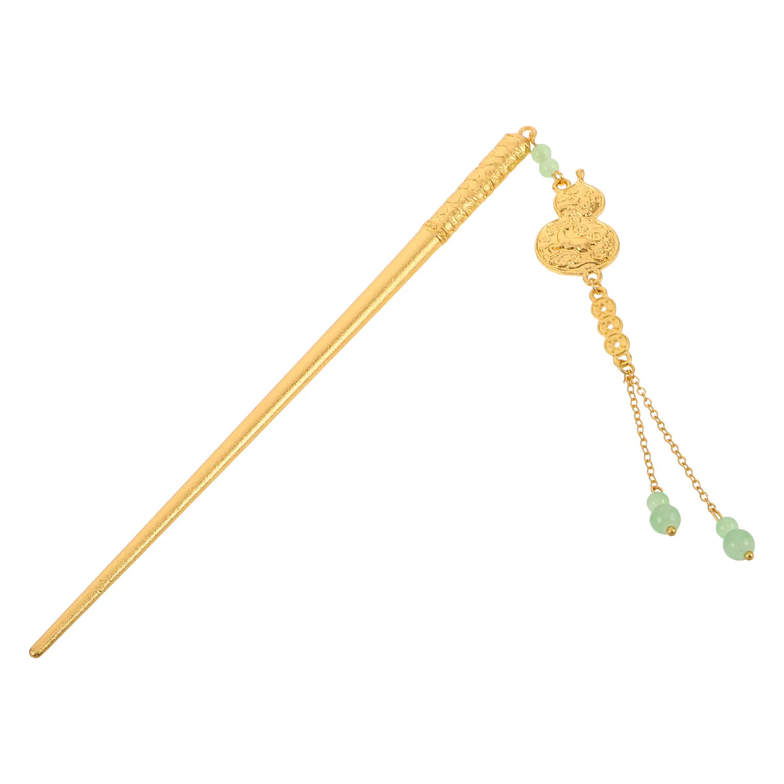Vintage Handmade Chinese Hairpin Elegant Gold Gourd Tassel Retro Hair Stick Asian Traditional Hair Chopsticks for Bun Hairstyles
Vintage Handmade Chinese Hairpin Elegant Gold Gourd Tassel Retro Hair Stick Asian Traditional Hair Chopsticks for Bun Hairstyles
