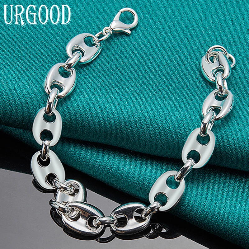 925 Sterling Silver Simple Classic Chain Bracelet For Women Men Party Engagement Wedding Fashion Jewelry
925 Sterling Silver Simple Classic Chain Bracelet For Women Men Party Engagement Wedding Fashion Jewelry