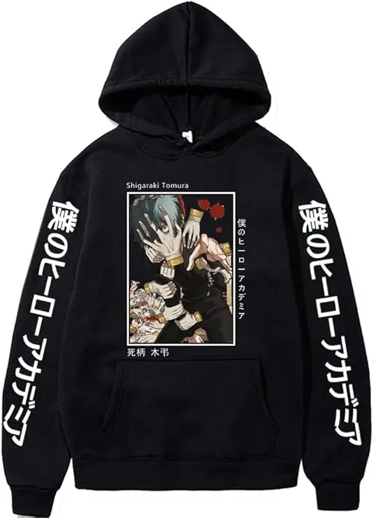 Женский пуловер с капюшоном Shigaraki Tomura, куртка для косплея Shigaraki, мужской свитер, уличная одежда, уличная одежда для подростков, пуловер в стиле хип-хоп
Женский пуловер с капюшоном Shigaraki Tomura, куртка для косплея Shigaraki, мужской свитер, уличная одежда, уличная одежда для подростков, пуловер в стиле хип-хоп