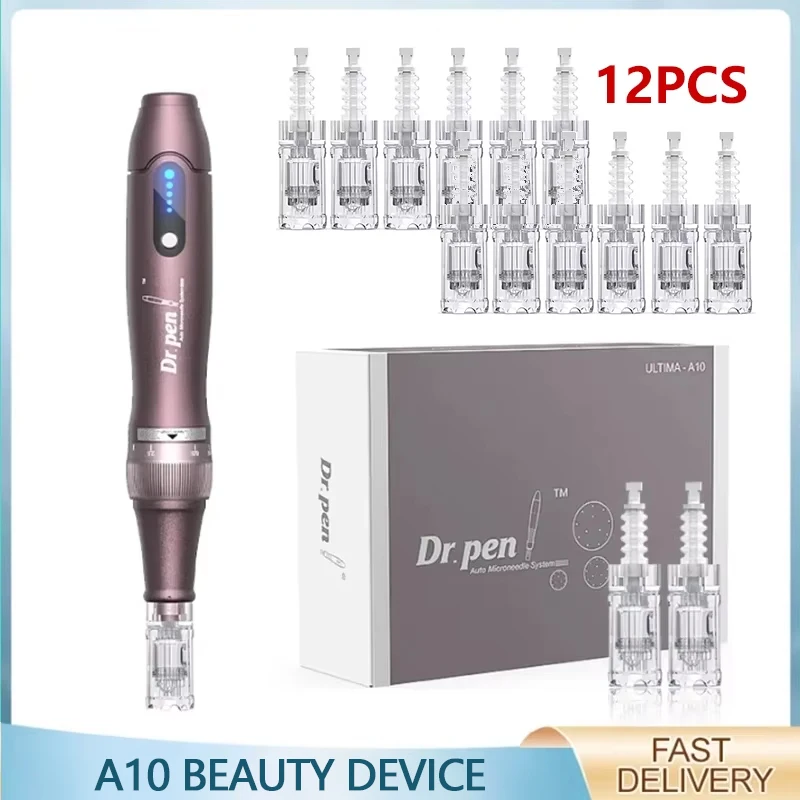 Electric Derma Pen Ultima A10 12 Pcs 0.25mm Needle Professional Nanoneedles Machine Skincare Tool SPA Care
Electric Derma Pen Ultima A10 12 Pcs 0.25mm Needle Professional Nanoneedles Machine Skincare Tool SPA Care