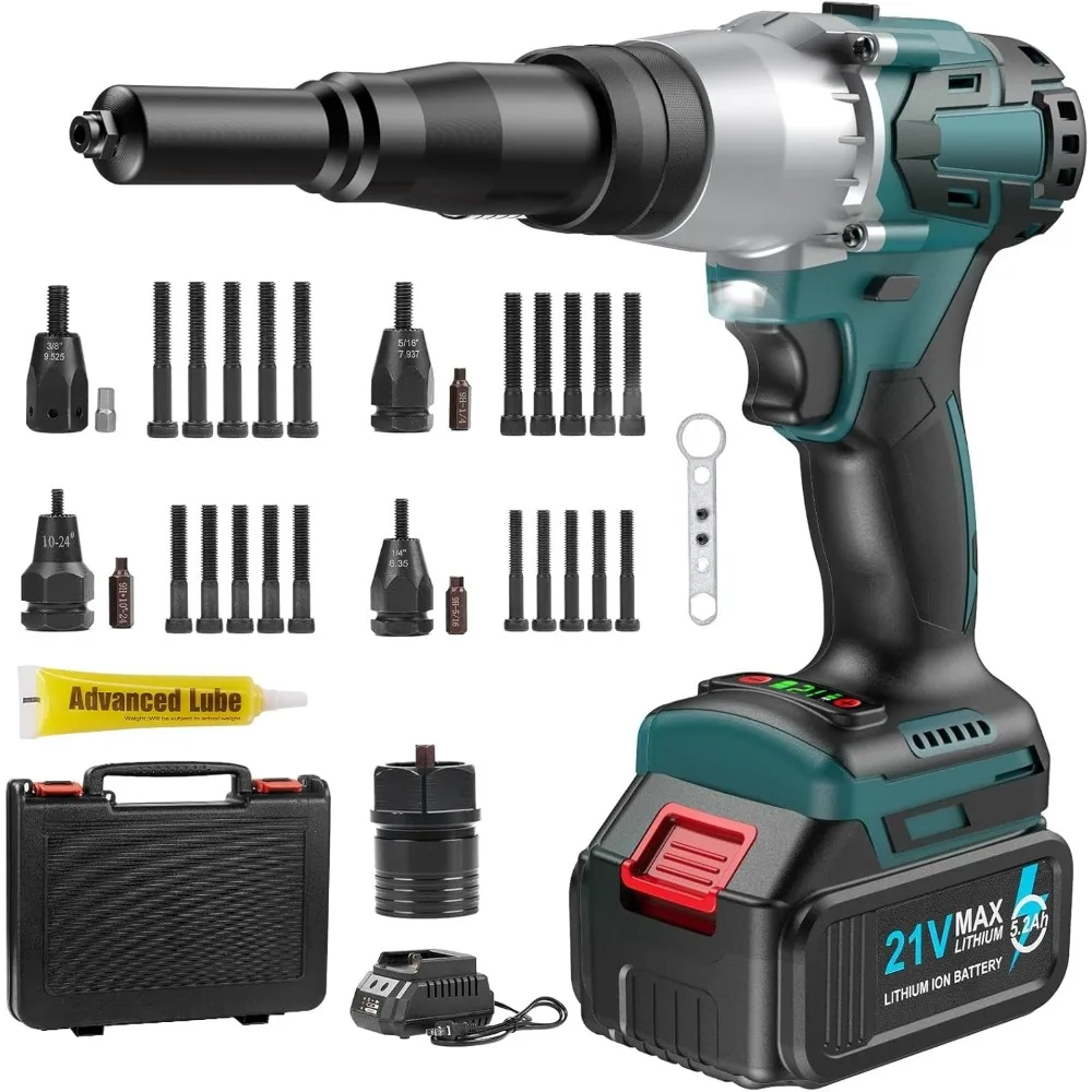 Cordless Electric Rivet Nut Gun Tool Battery Powered for Nutsert and Pop Rivets Auto Manual Two Memory Modes Portable
Cordless Electric Rivet Nut Gun Tool Battery Powered for Nutsert and Pop Rivets Auto Manual Two Memory Modes Portable