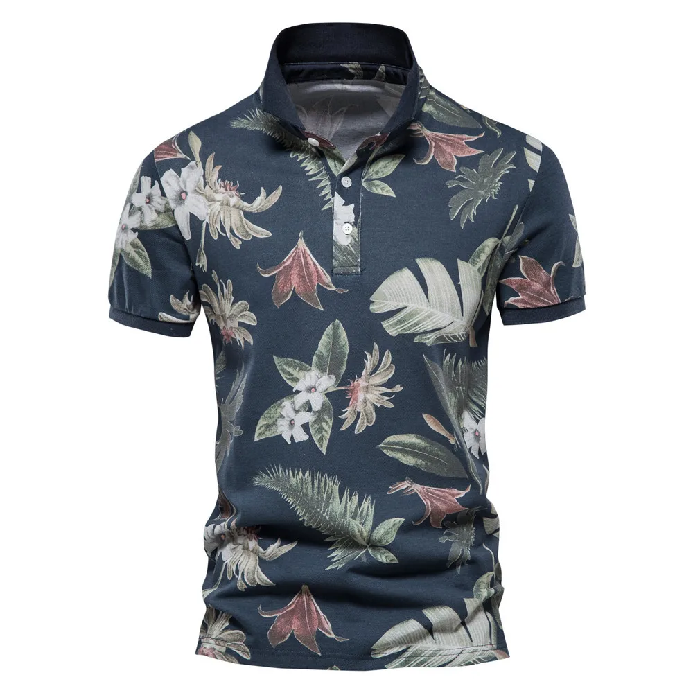 Summer Cotton Hawaii printed Polo Shirts for Men Short Sleeve Quality Casual Social Men's Polo T Shirts Men Clothing
Summer Cotton Hawaii printed Polo Shirts for Men Short Sleeve Quality Casual Social Men's Polo T Shirts Men Clothing