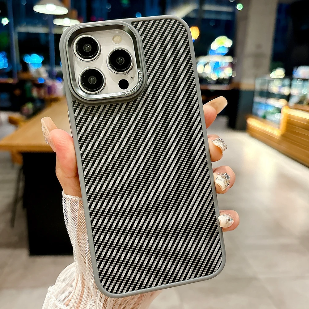 Titanium Gray carbon fibre magnetic charging phone case for iPhone 16 15 14 13 12 11 Pro Max metal lens frame magsafe hard cover
Titanium Gray carbon fibre magnetic charging phone case for iPhone 16 15 14 13 12 11 Pro Max metal lens frame magsafe hard cover