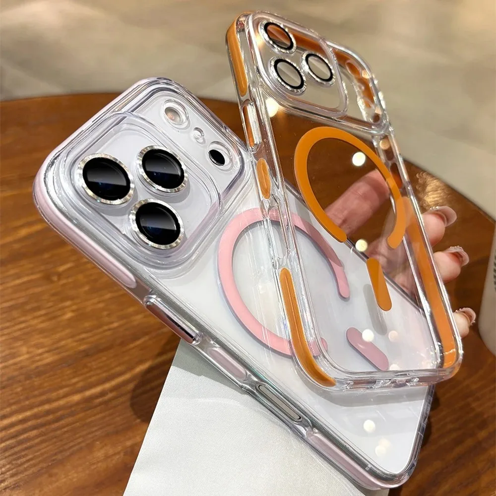 Luxury Magnetic Clear Phone Cases For iPhone 17 16 Pro Max 16Pro 17Pro Camera Lens Protection Back Cover For iPhone17 Pro Max
Luxury Magnetic Clear Phone Cases For iPhone 17 16 Pro Max 16Pro 17Pro Camera Lens Protection Back Cover For iPhone17 Pro Max