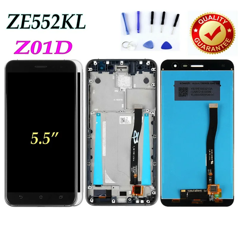 For ASUS ZenFone 3 ZE552KL Z01D LCD Touch Screen Display Digitizer Replacement Screen with Frame
For ASUS ZenFone 3 ZE552KL Z01D LCD Touch Screen Display Digitizer Replacement Screen with Frame