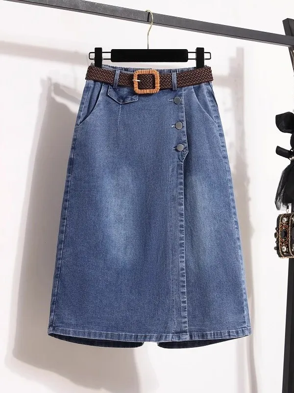 Summer Faion High Waist Wide Leg Denim Skirt Women's Casual Loose Fit Seven Tenths Size plus Size Sli Skirt Pants
Summer Faion High Waist Wide Leg Denim Skirt Women's Casual Loose Fit Seven Tenths Size plus Size Sli Skirt Pants