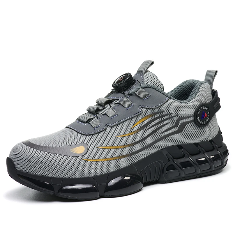 TEARKER Anti-slip Safety Shoes Men Steel Toe Sneaker Puncture Proof Rotary Button Safety Work Boots Man Work Shoes Anti-smash
TEARKER Anti-slip Safety Shoes Men Steel Toe Sneaker Puncture Proof Rotary Button Safety Work Boots Man Work Shoes Anti-smash