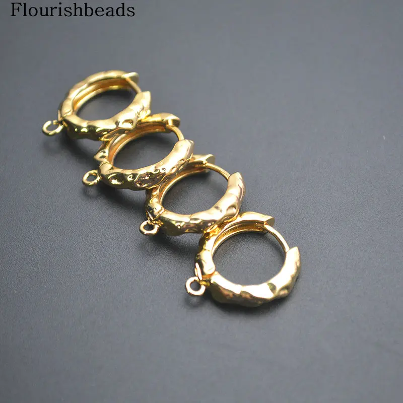 New Designs 18k Gold Color Hammered Uneven Surface Metal Brass Shvenzy Round Hoop Earring Clasps Ear Wire Hooks
New Designs 18k Gold Color Hammered Uneven Surface Metal Brass Shvenzy Round Hoop Earring Clasps Ear Wire Hooks