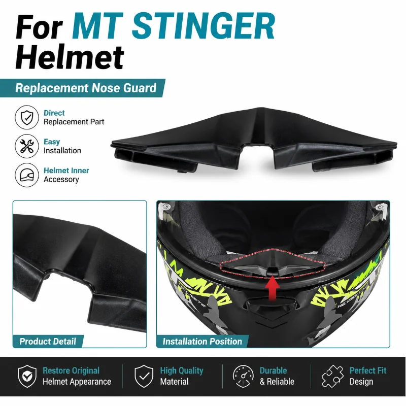 FOR MT STINGER Helmet Nose Guard Replacement Inner Nose Cover Accessory Motorcycle Full Face Helmet Part
FOR MT STINGER Helmet Nose Guard Replacement Inner Nose Cover Accessory Motorcycle Full Face Helmet Part