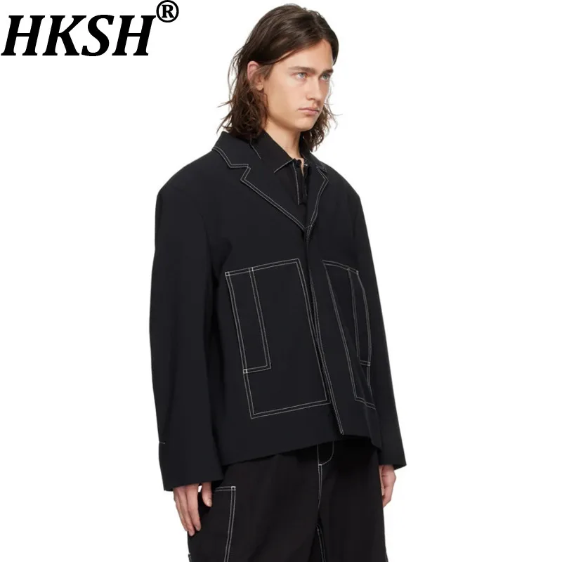 HKSH Spring New European American Japanese Safari Style Trendy Color-Block Shirt Long Sleeve White Line Decorated Shirts HK19680
HKSH Spring New European American Japanese Safari Style Trendy Color-Block Shirt Long Sleeve White Line Decorated Shirts HK19680