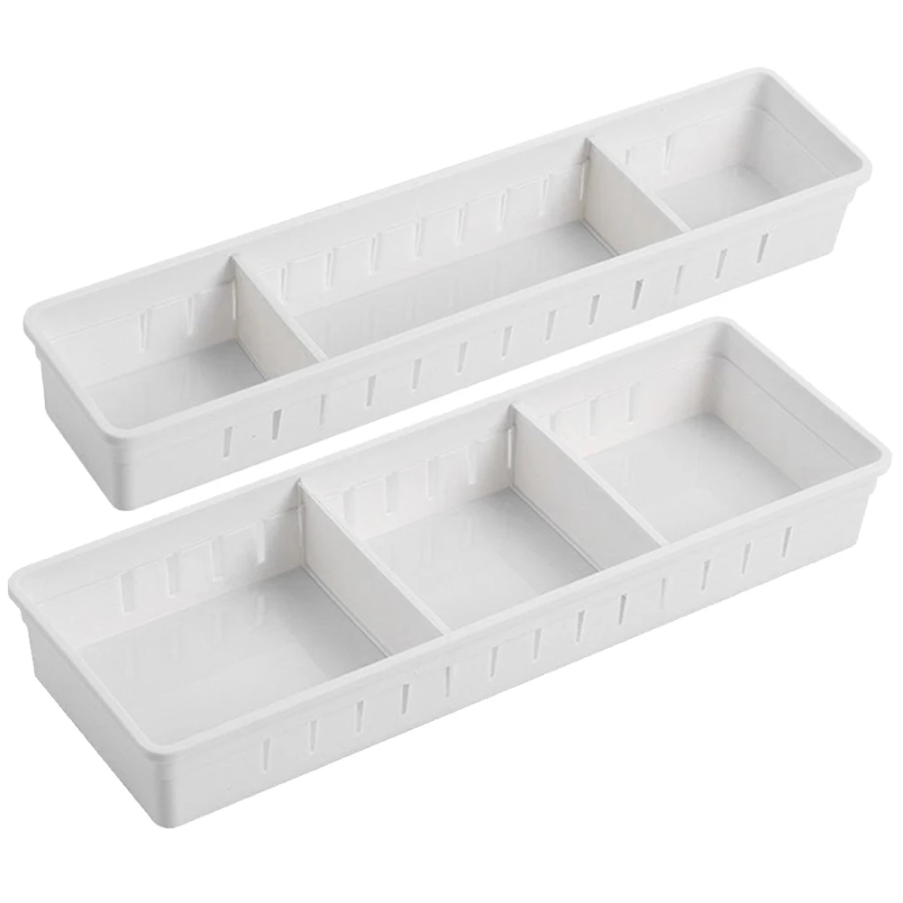 2 Pcs Office Drawers Compartment Storage Box Case Organizers White Organiser Trays Divider
2 Pcs Office Drawers Compartment Storage Box Case Organizers White Organiser Trays Divider