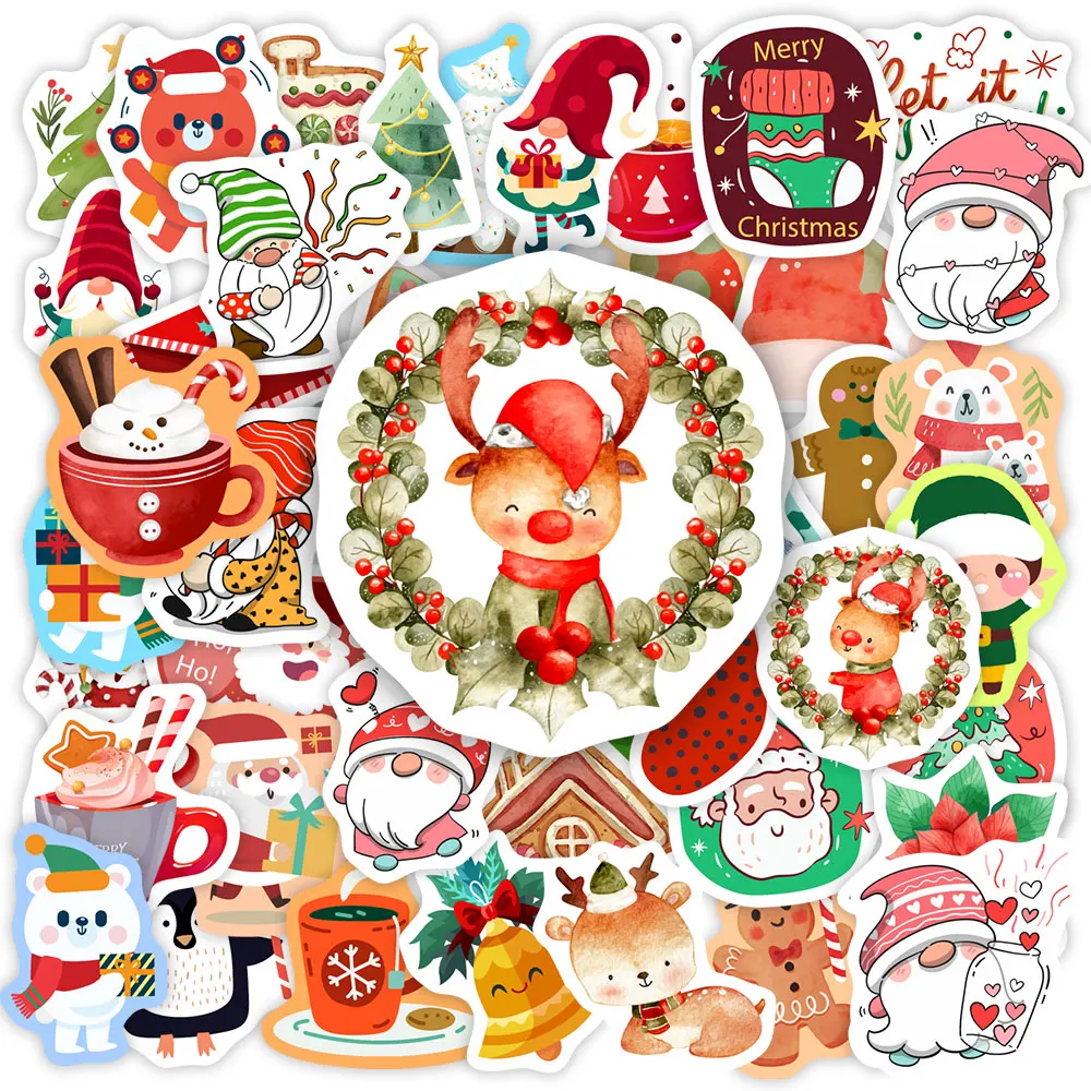 Christmas Stickers Cute Cartoon Children Stickers DIY Scrapbooking Gifts Decoration Decals PVC Waterproof Funny Toys New Year
Christmas Stickers Cute Cartoon Children Stickers DIY Scrapbooking Gifts Decoration Decals PVC Waterproof Funny Toys New Year