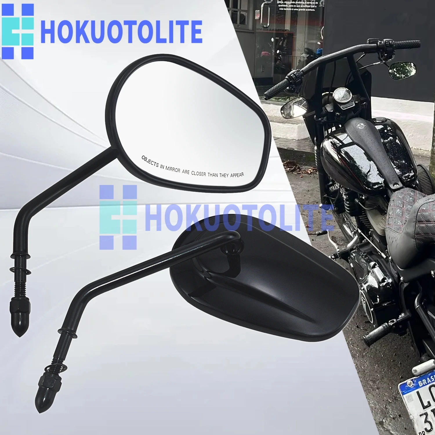 Motorcycles 8mm Rear View Side Mirrors Left Right For Harley Touring Road King Road Street Electra Glide Sportster 883 1200
Motorcycles 8mm Rear View Side Mirrors Left Right For Harley Touring Road King Road Street Electra Glide Sportster 883 1200