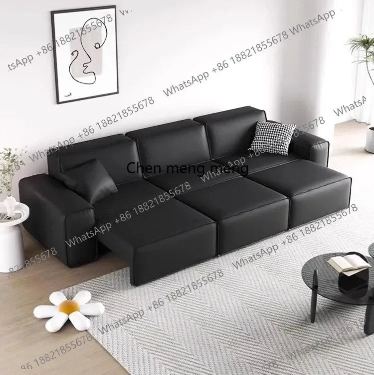 Cow Apartment Living Room Electric Multi functional Telescopic Bed with One Layer Cowhide and Three Person Straight Line Sofa
Cow Apartment Living Room Electric Multi functional Telescopic Bed with One Layer Cowhide and Three Person Straight Line Sofa