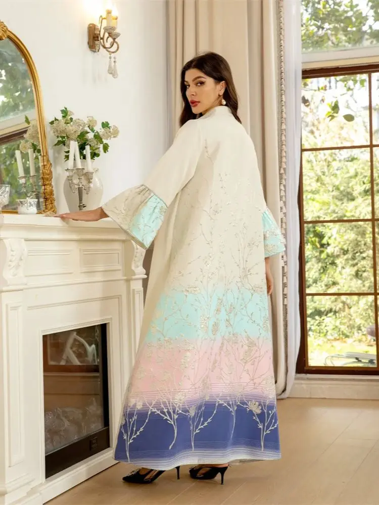 Eid White Open Kimono Abaya Dubai Luxury 2024 Islam Muslim Kaftan Dress Kebaya Palestine Abayas For Women Jalabiya Vestidos
Eid White Open Kimono Abaya Dubai Luxury 2024 Islam Muslim Kaftan Dress Kebaya Palestine Abayas For Women Jalabiya Vestidos