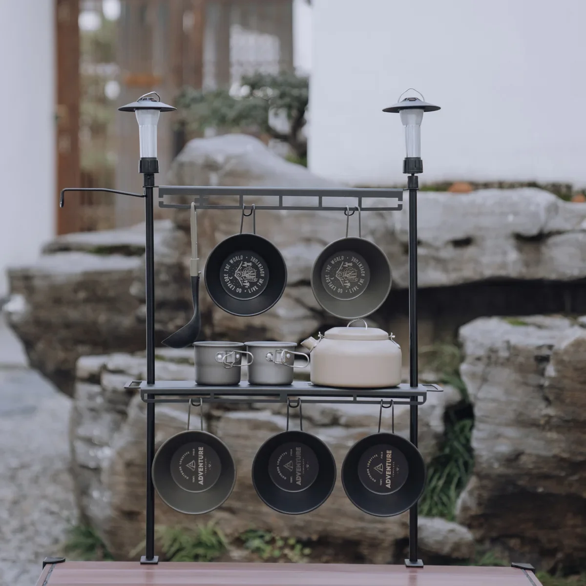 Lighweight Camping Storage Shelf Aluminum Alloy Detachable Organizer Rack Table Lantern Stand Tableware Organizer Supplies
Lighweight Camping Storage Shelf Aluminum Alloy Detachable Organizer Rack Table Lantern Stand Tableware Organizer Supplies