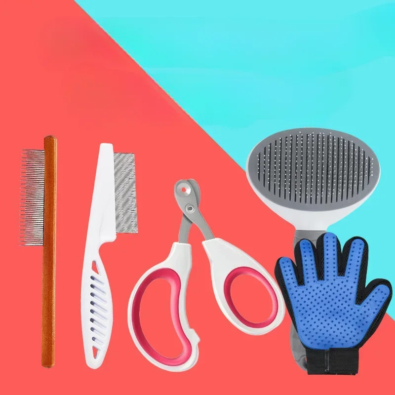 Pet Cleaning Kit Set Flea Free Cat Comb Dog Dense Teeth and Circular Holes Nail Clipper Scrubbing Gloves Cat/Dog Universal Tools
Pet Cleaning Kit Set Flea Free Cat Comb Dog Dense Teeth and Circular Holes Nail Clipper Scrubbing Gloves Cat/Dog Universal Tools