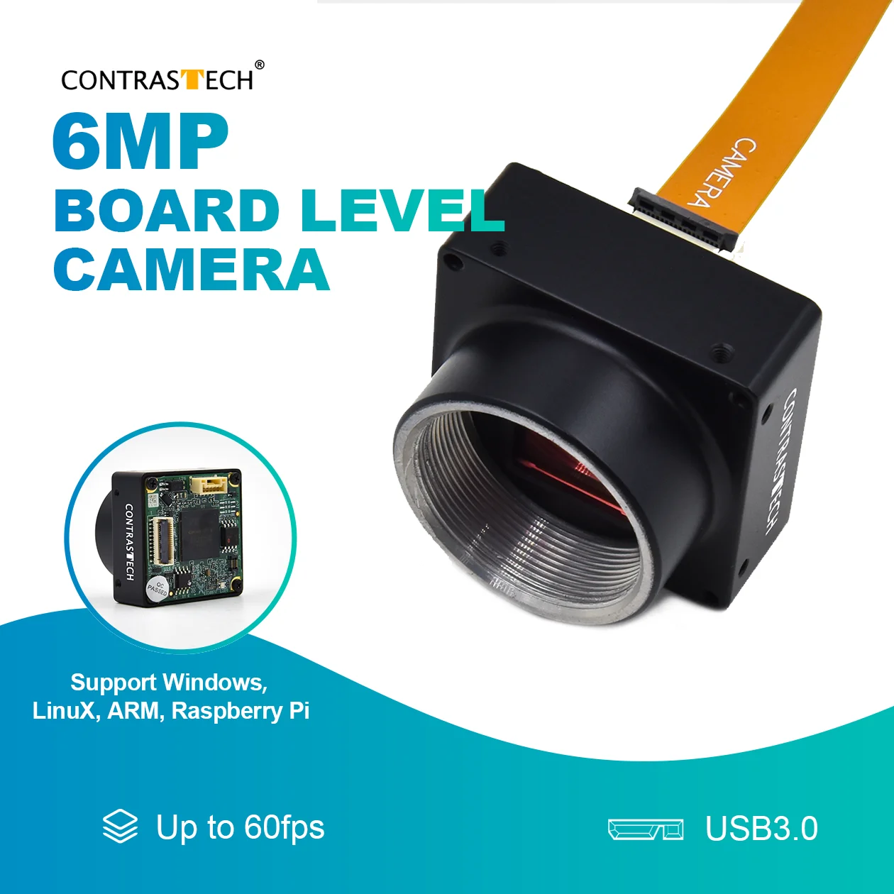 Tiny & Compact 1/1.8" 3840x2748 60fps Scratches Detection IMX178 Board Camera for Automation System Integration Contrastech
Tiny & Compact 1/1.8" 3840x2748 60fps Scratches Detection IMX178 Board Camera for Automation System Integration Contrastech