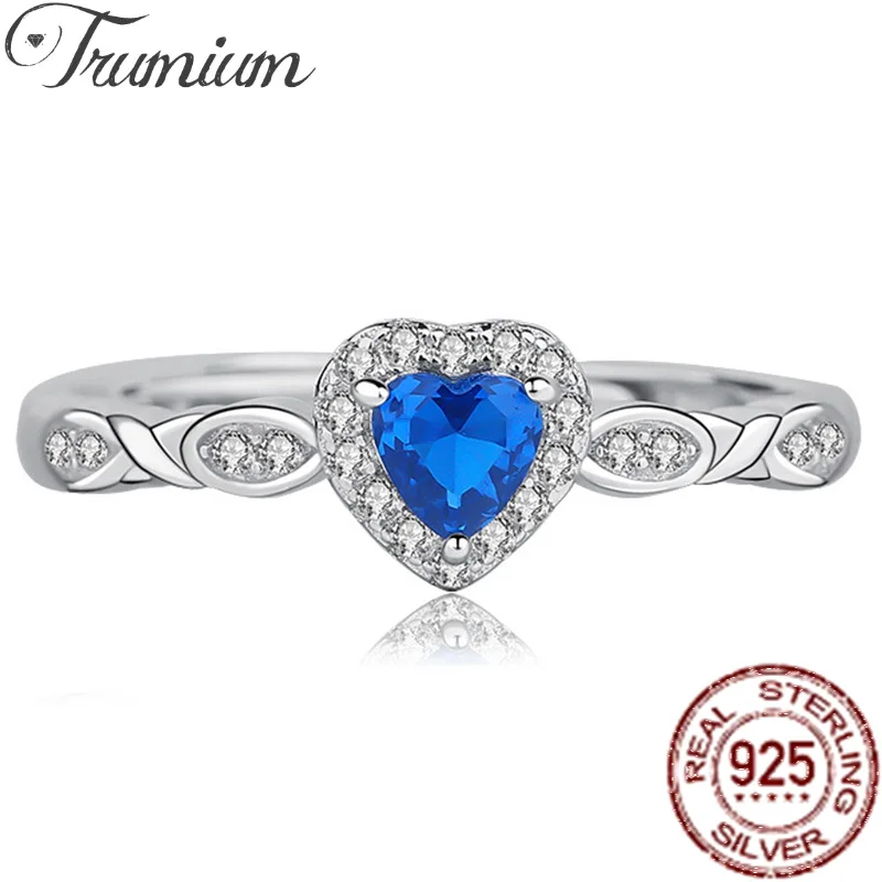 Trumium 100% s925 Sterling Silver Blue Zircon Heart Of The Sea Wedding Bride Party Rings For Women Adjustable Anillos Mujer
Trumium 100% s925 Sterling Silver Blue Zircon Heart Of The Sea Wedding Bride Party Rings For Women Adjustable Anillos Mujer