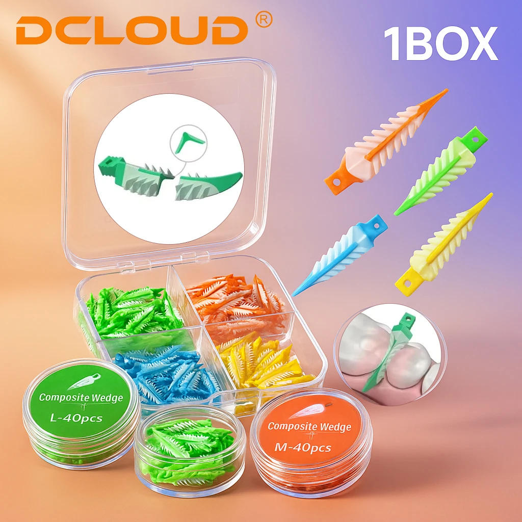 Professional Dental Interdental Wedges Silicone Composite Restoration Wedges 270° Adaptive Fit for Dentist Clinic 4 Sizes
Professional Dental Interdental Wedges Silicone Composite Restoration Wedges 270° Adaptive Fit for Dentist Clinic 4 Sizes