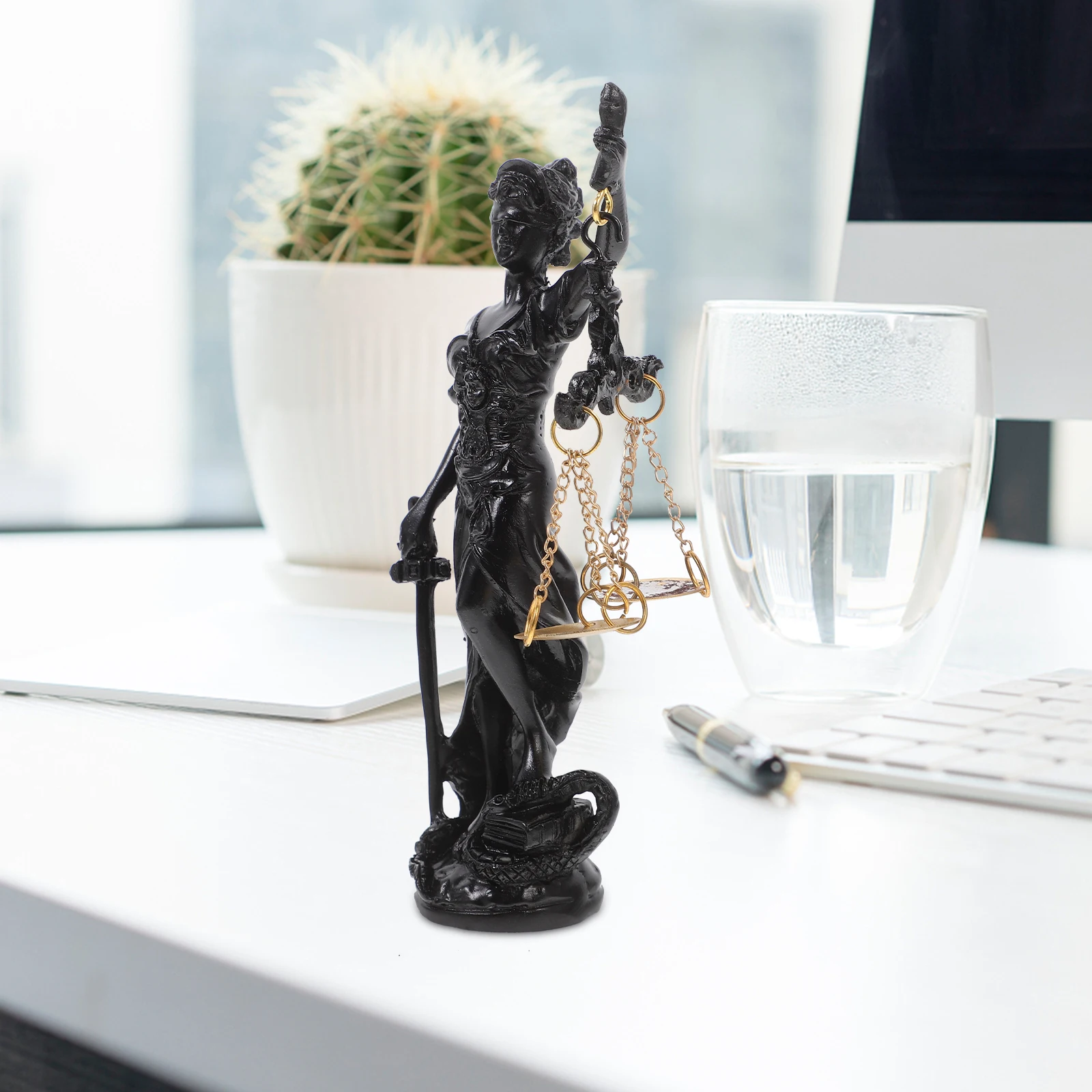 Resin Lady Of Justice Statue Greek Goddess Decor Home Scale Ornament Fairness Symbol Criminal Law Gift
Resin Lady Of Justice Statue Greek Goddess Decor Home Scale Ornament Fairness Symbol Criminal Law Gift