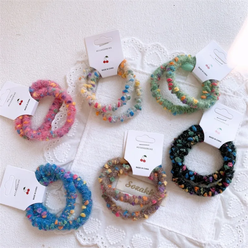 Cute Colorful Plush Elastic Hair Ties for Girls Winter No Damage Ponytail Holders for Bun Soft Non Slip Toddler Hair Accessories
Cute Colorful Plush Elastic Hair Ties for Girls Winter No Damage Ponytail Holders for Bun Soft Non Slip Toddler Hair Accessories