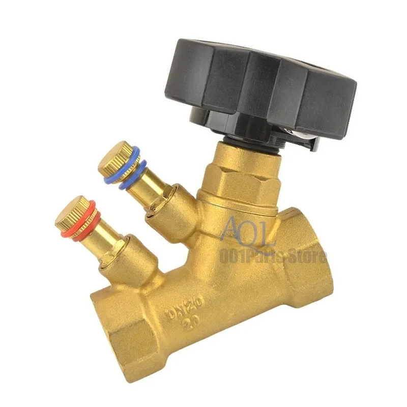 Static balance valve Flow control valve brass DN15 DN20 DN25 DN32 Female thread control valve
Static balance valve Flow control valve brass DN15 DN20 DN25 DN32 Female thread control valve