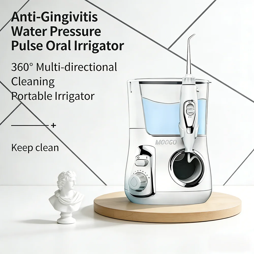 Электрический домашний ирригатор для полости рта, 10 режимов, 800 мл, настольный, с большим резервуаром для воды и 5 сменными насадками-соплами
Электрический домашний ирригатор для полости рта, 10 режимов, 800 мл, настольный, с большим резервуаром для воды и 5 сменными насадками-соплами