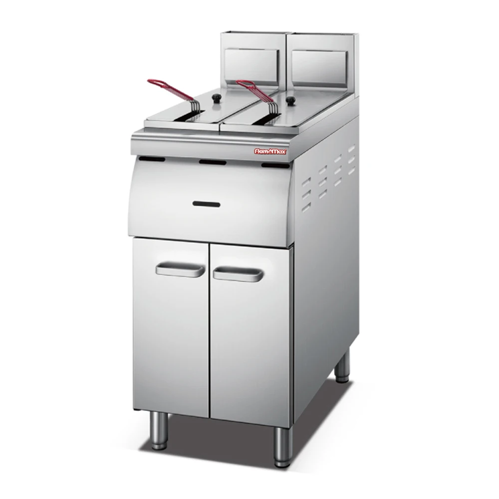 18L+18L Commercial Stainless Steel Gas Deep Fryer with 2 Basket Fried Chicken Machine
18L+18L Commercial Stainless Steel Gas Deep Fryer with 2 Basket Fried Chicken Machine