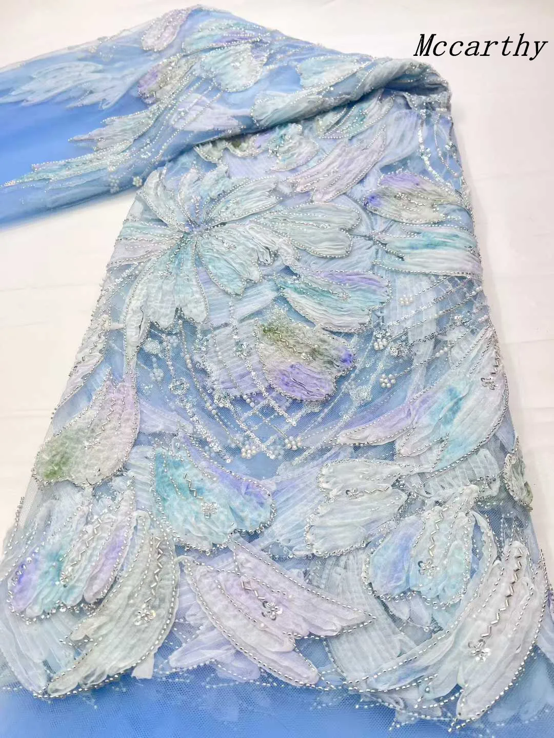 Latest 3D Flower Embroidery Beads Sequins African Lace Fabric 5 yards High Quality Nigerian Women Wedding French Material 2026
Latest 3D Flower Embroidery Beads Sequins African Lace Fabric 5 yards High Quality Nigerian Women Wedding French Material 2026