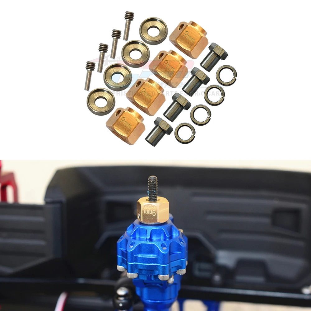 GPM Metal Brass 9MM Extended 12mm Hex Wheel Hub Adapter 8269 for Traxxas 1/10 TRX4 DEFENDER Bronco G500 TRX6 G63 Upgrade Parts
GPM Metal Brass 9MM Extended 12mm Hex Wheel Hub Adapter 8269 for Traxxas 1/10 TRX4 DEFENDER Bronco G500 TRX6 G63 Upgrade Parts