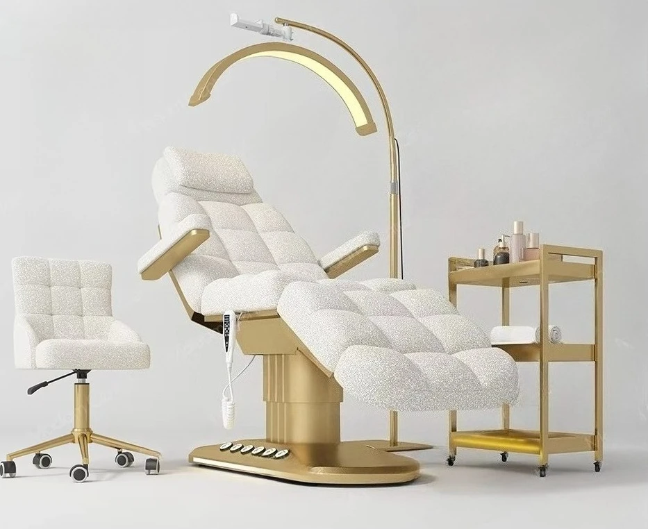 Madamcenter Cosmetics Furniture Electric Cosmetics Desktop Bed Eyebrow Spa Chair Bed Eyelash Chaise Set
Madamcenter Cosmetics Furniture Electric Cosmetics Desktop Bed Eyebrow Spa Chair Bed Eyelash Chaise Set