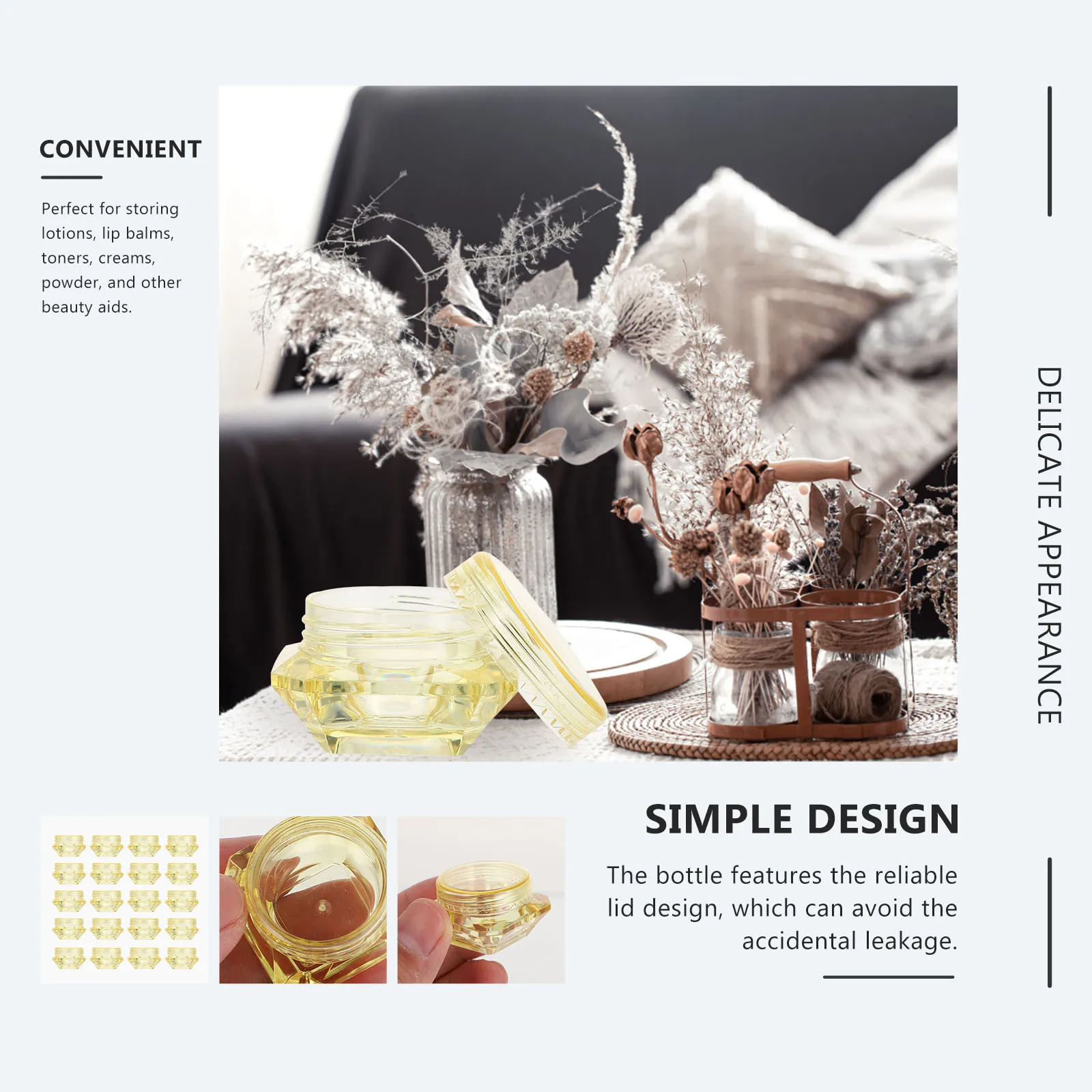 100Pcs Empty Cream Bottles Small Refillable Containers for Face Creams Travel Storage Empty Cream Bottle
100Pcs Empty Cream Bottles Small Refillable Containers for Face Creams Travel Storage Empty Cream Bottle