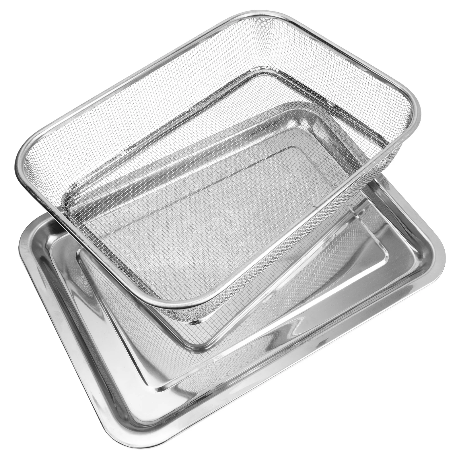 Stainless Steel Drain Fry Basket Rack Fry Basket Grease Filter Mesh Tray Kitchen Tool Home Essentials Baking Pan
Stainless Steel Drain Fry Basket Rack Fry Basket Grease Filter Mesh Tray Kitchen Tool Home Essentials Baking Pan