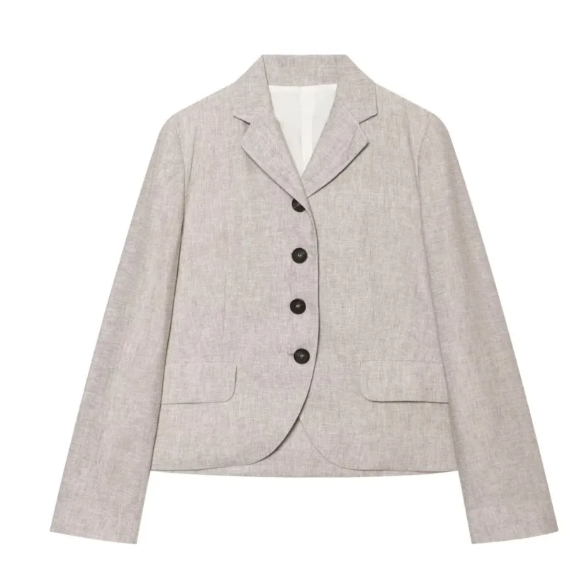 Women's Striped Drapted Blazer New 2026 Suit Neck Long Sleeve Single Breasted Shoulder Pads Coats Casual Versatile Female Tops
Women's Striped Drapted Blazer New 2026 Suit Neck Long Sleeve Single Breasted Shoulder Pads Coats Casual Versatile Female Tops
