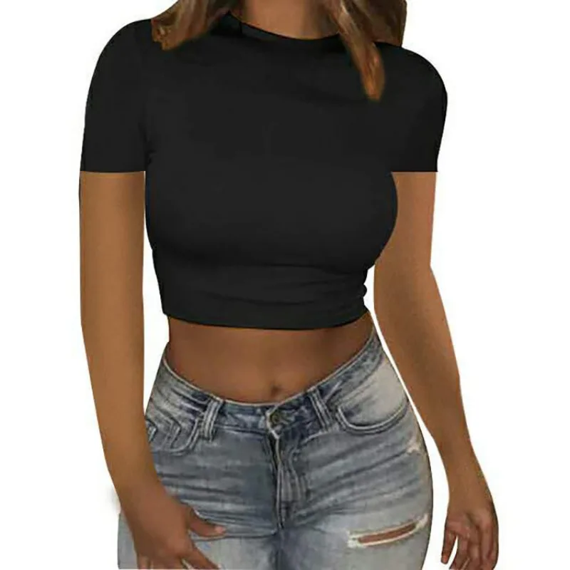 Women's clothing 2025 summer new round neck open button slim fit solid color short-sleeved T-shirt top women
Women's clothing 2025 summer new round neck open button slim fit solid color short-sleeved T-shirt top women
