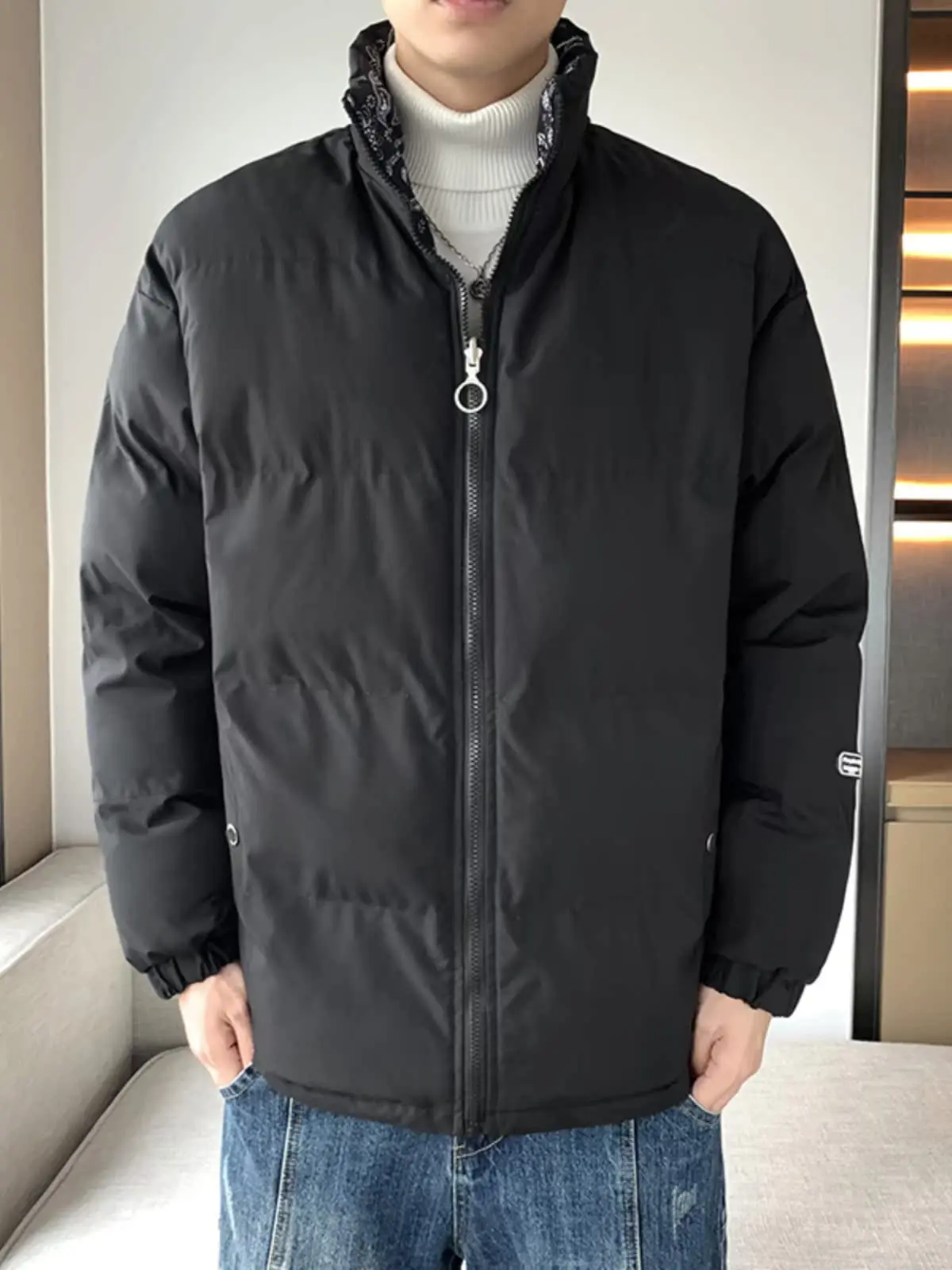 Thiened Casual Men's Cotton Jaet Winter Faionable Youth Trendy Student Wear Versatile Long Sve Zipper Closure Coat
Thiened Casual Men's Cotton Jaet Winter Faionable Youth Trendy Student Wear Versatile Long Sve Zipper Closure Coat