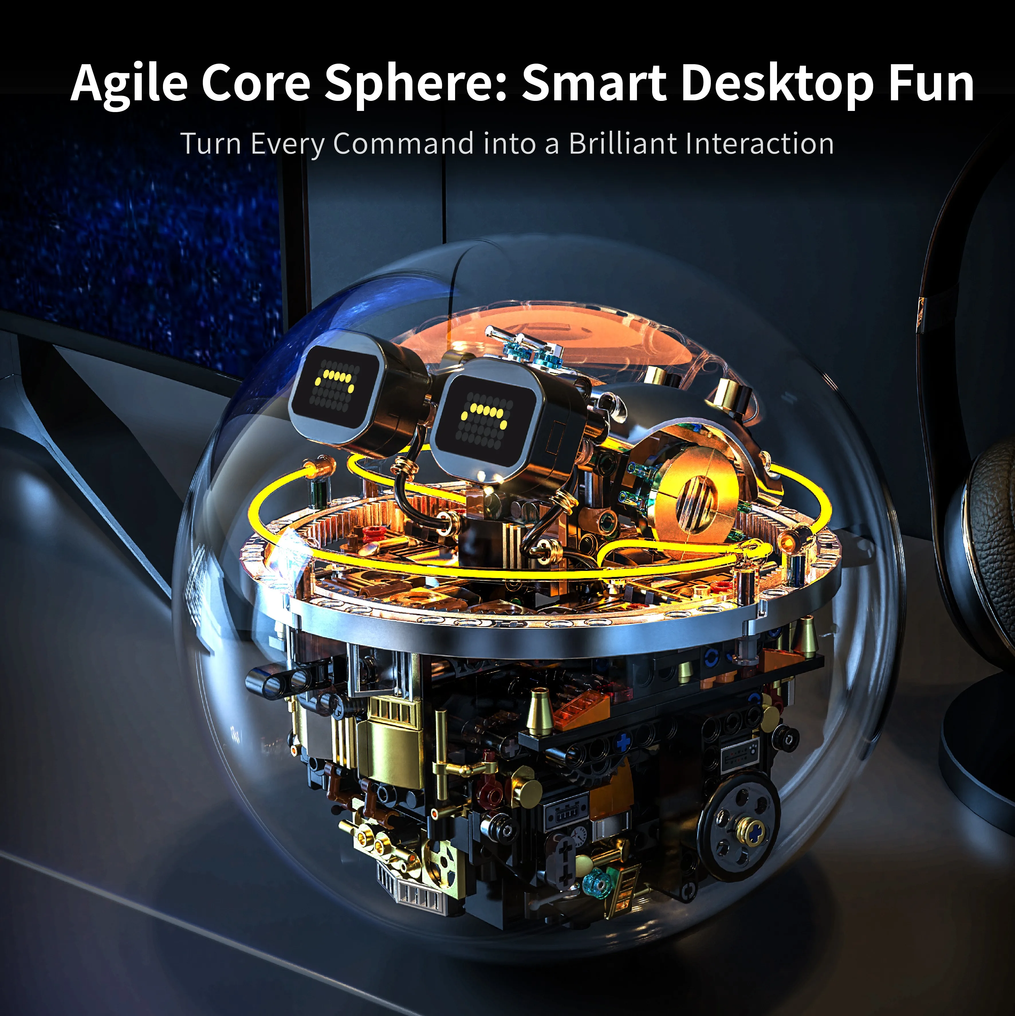 804 детали, электрический робот-шар Tech Building Ball, светящийся, с изменяющимся выражением, умный, на радиоуправлении, подарок для взрослых
804 детали, электрический робот-шар Tech Building Ball, светящийся, с изменяющимся выражением, умный, на радиоуправлении, подарок для взрослых