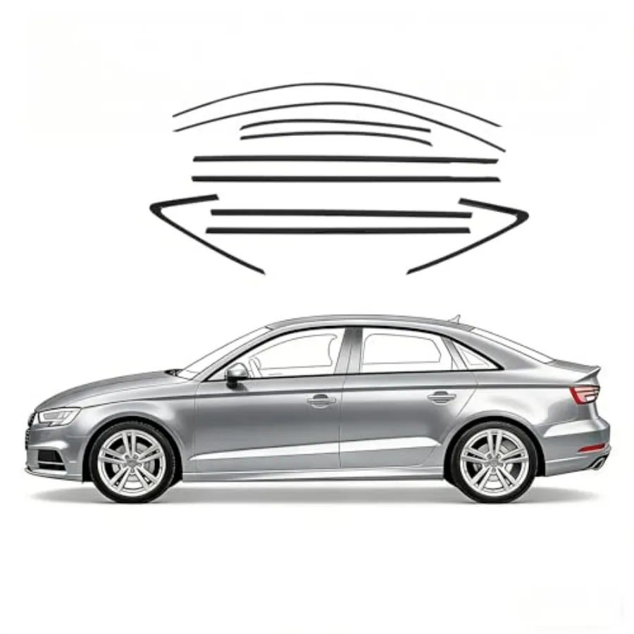 Gloss Black Window Trim Cover for Audi A3 S3 Sedan 2014-2020 Stainless Steel Chrome Delete Blackout Molding
Gloss Black Window Trim Cover for Audi A3 S3 Sedan 2014-2020 Stainless Steel Chrome Delete Blackout Molding