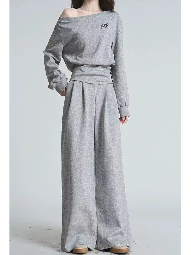 Korean Casual Woman Two Pieces Sets Autumn Tracksuit Inclined Collar Slim Waist Top A Line Skirt Loose Pants Suit Set Outfits
Korean Casual Woman Two Pieces Sets Autumn Tracksuit Inclined Collar Slim Waist Top A Line Skirt Loose Pants Suit Set Outfits