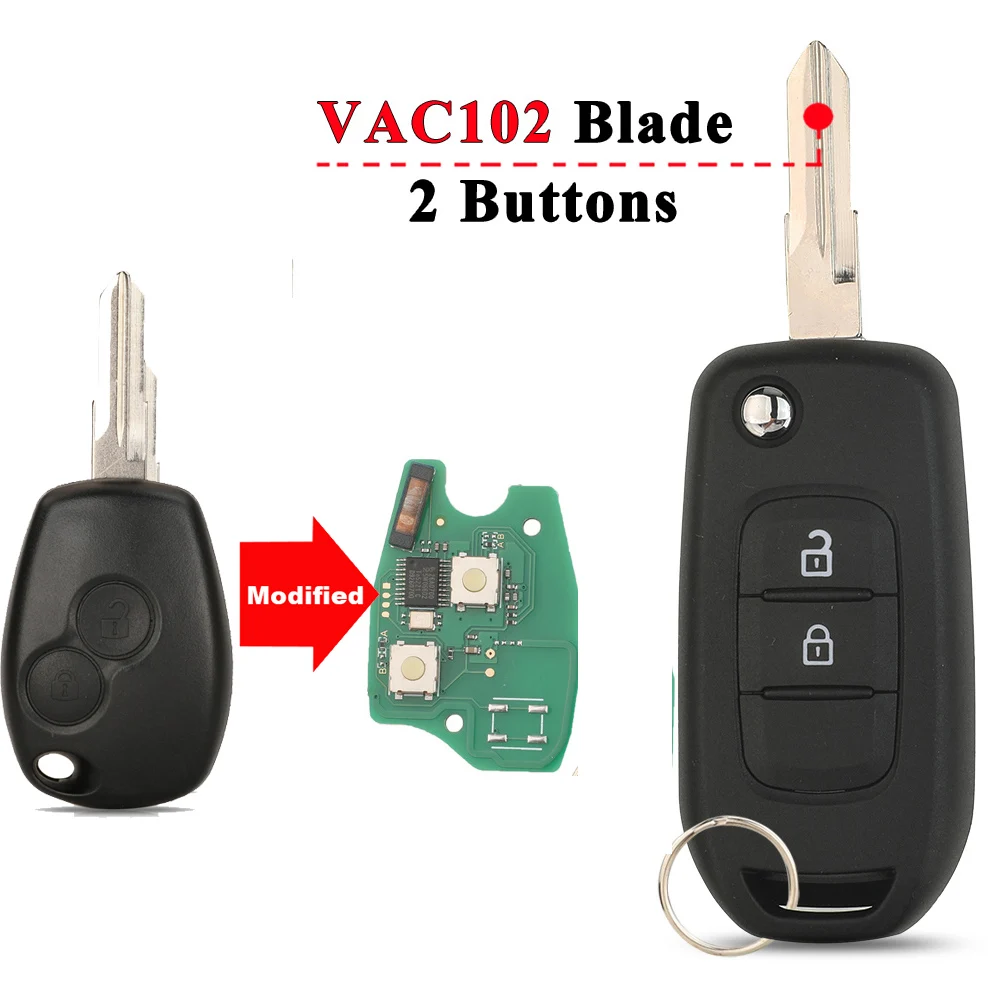 jingyuqin Remote Modified ID46/4A Chip 433MHz Flip Car Key For Renault Logan Master Twingo Clio Kangoo Modus Trafic Dacia Nissan
jingyuqin Remote Modified ID46/4A Chip 433MHz Flip Car Key For Renault Logan Master Twingo Clio Kangoo Modus Trafic Dacia Nissan
