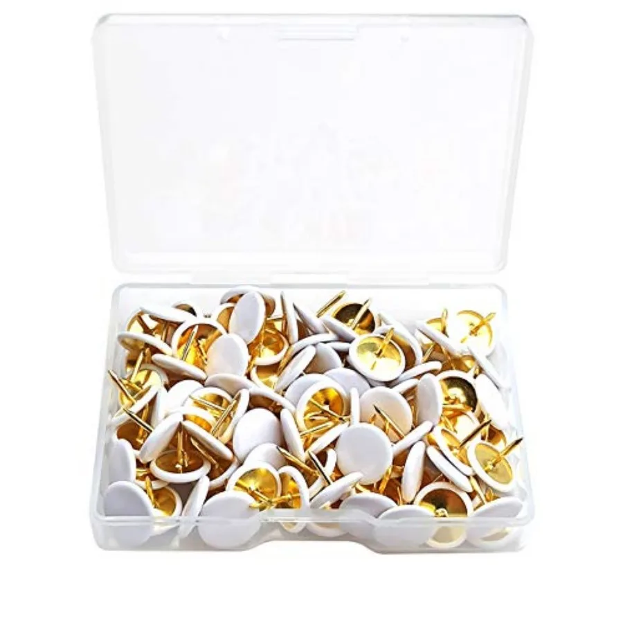 100PCS Push Pins Wall Tacks Plastic Round Head Thumbtack for Home, School, Map, Office, Photo Wall, Cork Board White
100PCS Push Pins Wall Tacks Plastic Round Head Thumbtack for Home, School, Map, Office, Photo Wall, Cork Board White