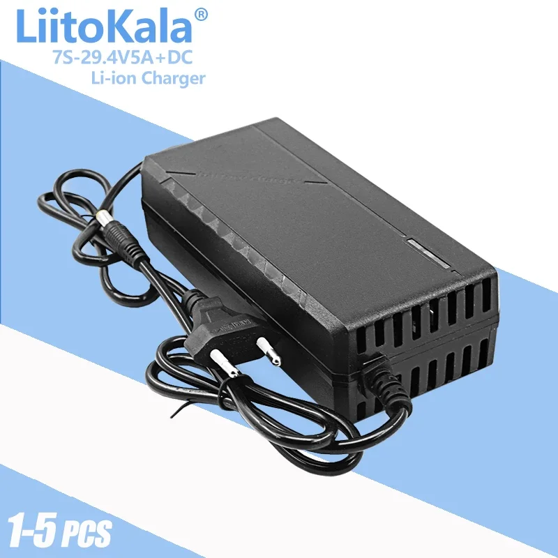1-5PCS LiitoKala 7S 29.4V 5A Li-ion Battery Pack Charger Desktop Type Fast Power Supply Adapter EU/US/AU/UK AC DC 5521
1-5PCS LiitoKala 7S 29.4V 5A Li-ion Battery Pack Charger Desktop Type Fast Power Supply Adapter EU/US/AU/UK AC DC 5521