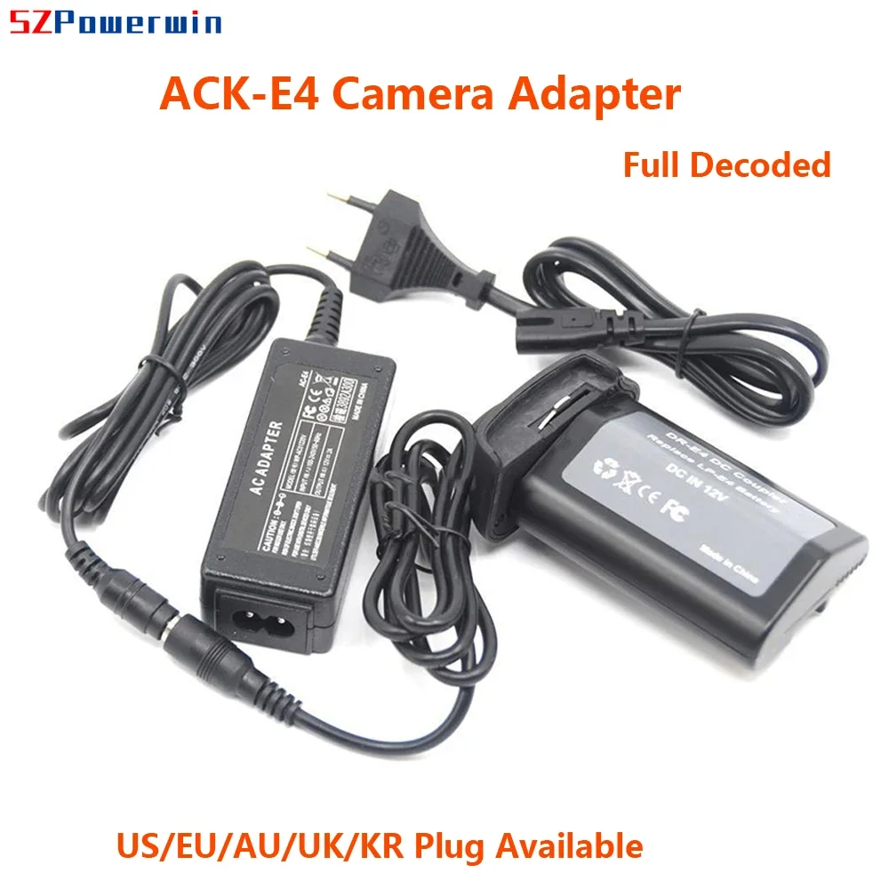 Адаптер камеры Powerwin ACK-E4, фиктивная батарея DR-E4, соединитель постоянного тока ACK E4 LP-E4 LP-E19, источник питания для EOS 1D Mark IV 1D3 1DS3 1D/C
Адаптер камеры Powerwin ACK-E4, фиктивная батарея DR-E4, соединитель постоянного тока ACK E4 LP-E4 LP-E19, источник питания для EOS 1D Mark IV 1D3 1DS3 1D/C