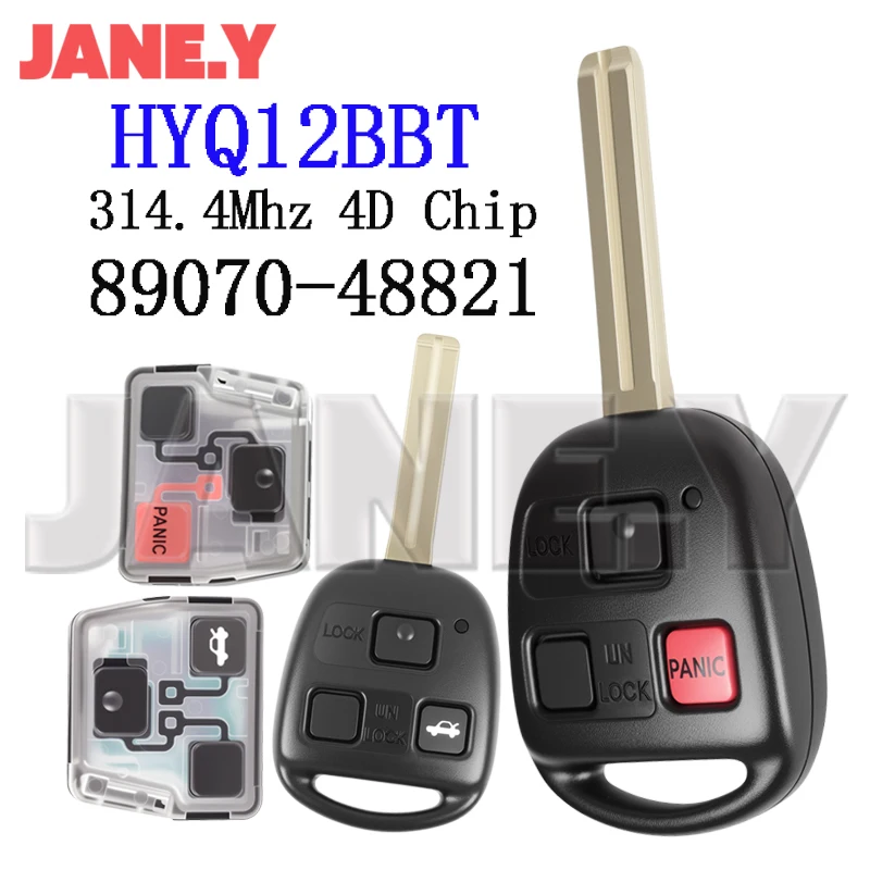 HYQ12BBT 314,4 МГц для Lexus GX470 IS300 SC430 ES330 ES300 LS430 RX330 RX350 RX400 h 4D 68 4C Чип 89070-48821 Умный дистанционный ключ 
HYQ12BBT 314,4 МГц для Lexus GX470 IS300 SC430 ES330 ES300 LS430 RX330 RX350 RX400 h 4D 68 4C Чип 89070-48821 Умный дистанционный ключ