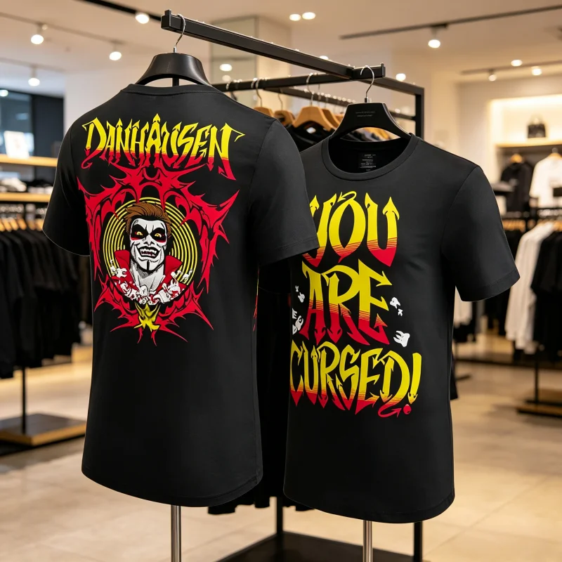 2026 Women's Danhausen Cursed! Graphic T-Shirt Unisex Breathable Casual Streetwear Short Sleeve Pro Wrestling Fans Tee Beachwear
2026 Women's Danhausen Cursed! Graphic T-Shirt Unisex Breathable Casual Streetwear Short Sleeve Pro Wrestling Fans Tee Beachwear