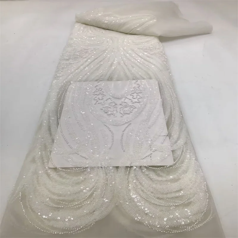 White African Tulle Bead Fabric for Wedding Dresses, Nigerian Beads, Sequins Lace Fabric, French Fashion, Hot Sale, 2025
White African Tulle Bead Fabric for Wedding Dresses, Nigerian Beads, Sequins Lace Fabric, French Fashion, Hot Sale, 2025