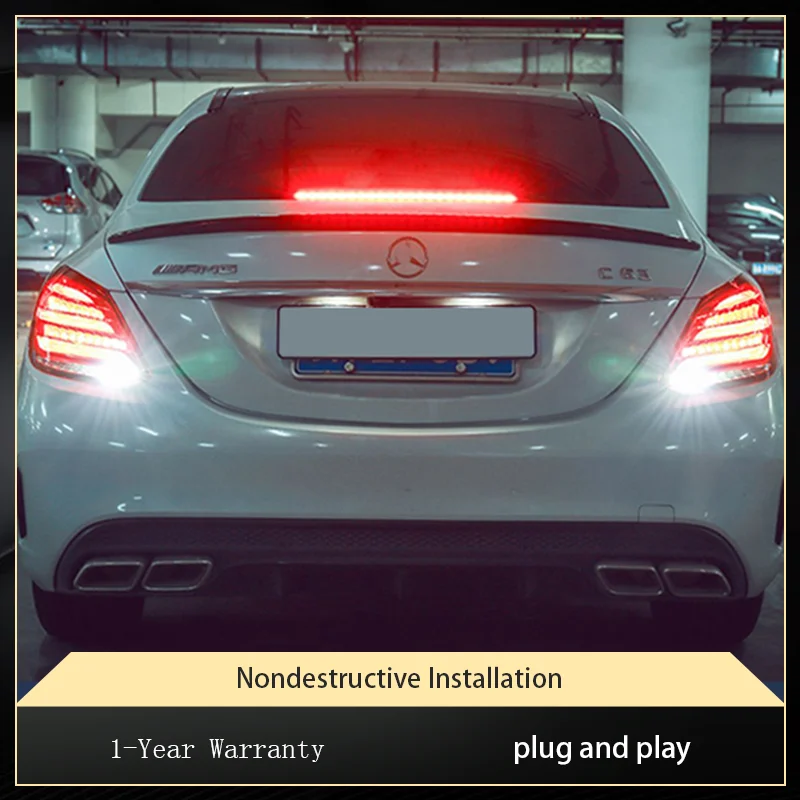 Car Tail Lights For Benz W205 C180 C200 C260 C300 2015-2021 LED Upgrade DRL Auto Taillight Turn Signal Rear Lamp Tool Accessory
Car Tail Lights For Benz W205 C180 C200 C260 C300 2015-2021 LED Upgrade DRL Auto Taillight Turn Signal Rear Lamp Tool Accessory